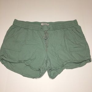 Size 4 Torrid sea foam green Linen Shorts